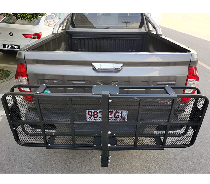 10018 Cargo carrier - trailer Crispi mons ferrei oneris ferebat cum alto latere cancellos pro iv's, trucks, suv's, vans, carros.